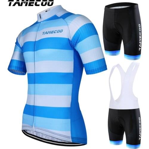 Tamecoo Pro Cycling Set Short Sleeve Bicycle Jersey Set Pro Cycling Clothing Maillot Ropa Ciclismo Mountain Bike Riding Clothes