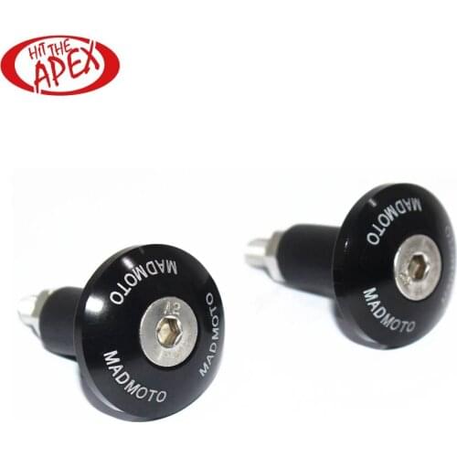 Motorcycle Bar end Plug Grip, Handlebar weights Dampener 22mm 7/8 ", Universal Anti Vibration Handlebar End Plugs