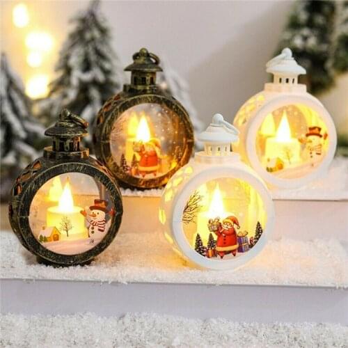 1PC Christmas LED Lights Window Pendant Decoration Christmas Decorations for Home Xmas Gifts Cristmas Ornaments
