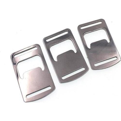 100pcs Stainless Steel Neck Lanyard Opener Part Beer Bottle Opener Outdoor Travel Bar Kitchen Tool