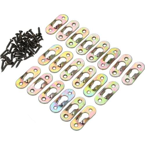 20Pcs 37*15mm Gourd Style Hanging Photo Oil Painting Cabinet Mirror Frame Hooks Hangers Fastener Multicolor Iron Picture Hangers