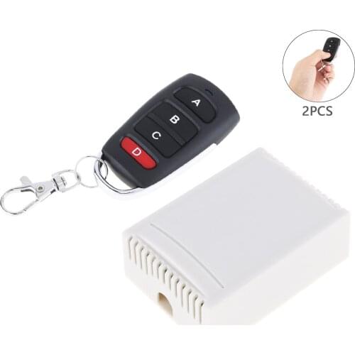 433Mhz Universal Wireless Remote Control Switch DC 12V 4CH Relay Module Receiver with 2 4CH Remote RF 433MHz Transmitters