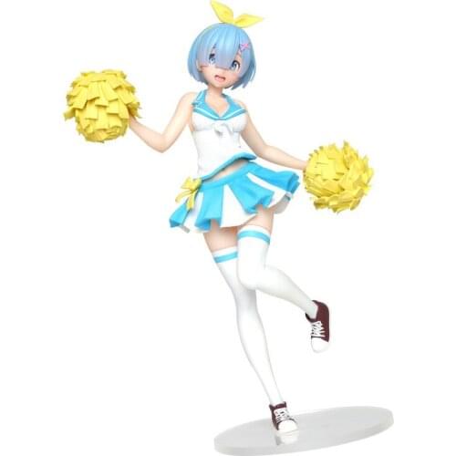 From Zero Rem 23Cm Cheerleaders Anime Figure Pvc Model Collectibles Anime Toys Gift Japanese Anime Figure Model Ornaments