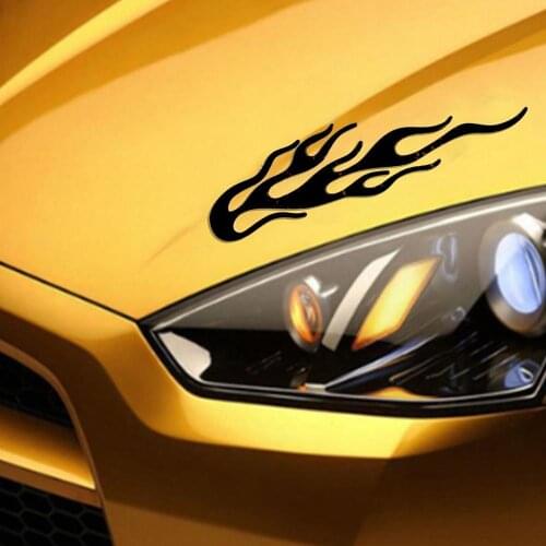 Car Motorcycle Modified Car Stickers 3D Stereo Personality Car Stickers Pvc Flame Battery Car Stickers