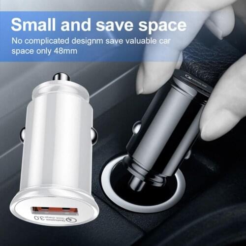 3.1A Mini USB QC3.0 Phone Charger Car Charger for Xiaomi Samsung For iPhone 12 11 Pro 7 8 Plus Mobile Phone Adapter Car Charger