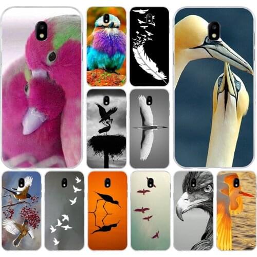 121H On the wings of bird animal Soft Silicone Tpu Cover phone Case for Samsung j3 j5 j7 2016 2017 a3 2016 a5 2017 a6 2018