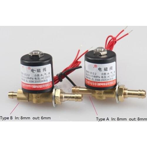 Argon Arc Solenoid Solenoid Valve VZCT2.2 VZ-2.2 DC24V AC24V AC36V AC220V