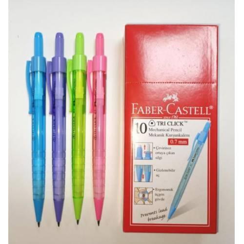 Faber-Castell Tri Click 0.7mm Versatil 10'LU BOX Mixed Color Blue Purple Green Pink