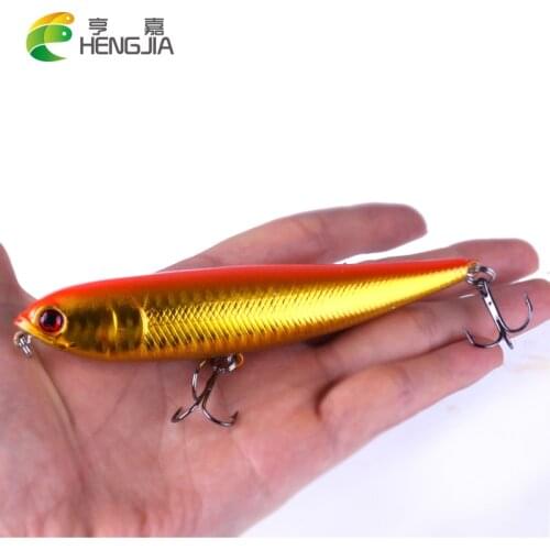 HENGJIA excellent fishing lures 11cm 20g topwater professional pencil hard baits isca artificial crankbait pesca fishing tackle