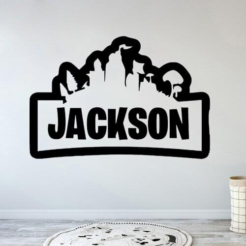 Customized Name Wall Sticker for Kids Bedroom Game Personalised Name Decal Vinyl Boys Name Decoration Wall Decor Wallpaper B426
