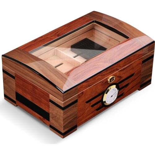 Quality cedar wood cigar humidor large capacity cgarettes multi-layer portable cabinet piano paint cigar box