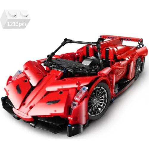 2021 NEW High-tech Super Sports Car 1:14 Model Building Blocks Kit Bricks Lamborghinies Venenoed Classic Racing Kids Toys Gifts