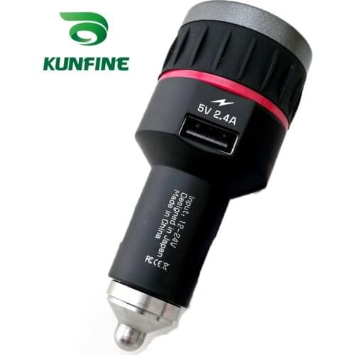 KUNFINE Universal Car styling 12V-24V Car DAB+ Tuner Car Radio FM Transmitter 2.4A USB Charger OLED Display Plug and Play