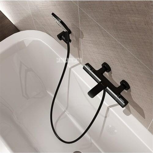 LD-6017 Bathtub Surface Mounted Mixing Valve Constant Temperature Shower Set Wall In Faucet ABS Shower Stainless Steel Hose