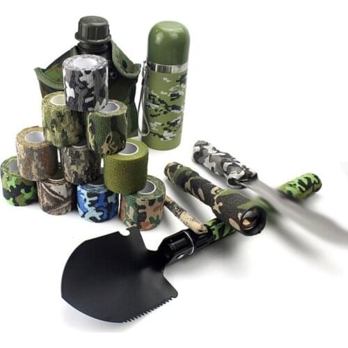 Hot Sale 5cmx2.2m Army Camo Outdoor Hunting Shooting Tool Camouflage Stealth Tape Waterproof Wrap Durable