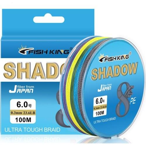 100M 8 Braided Thread Strong Fishing Line Multifilament Tough Soft Smooth Fiber Multi Color Water Resistance Advanced Technology