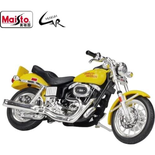 Maisto 1:18 Harley 1977 FXS Low Rider Model Car Simulation Alloy Motorcycle Metal Toy Car Childrens Toy Gift Collection