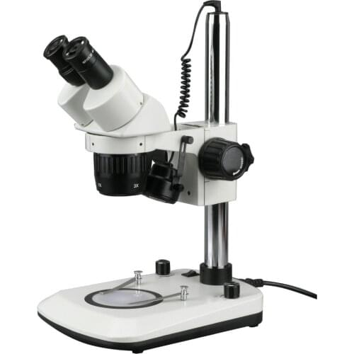 Multi Power Stereo Microscope--AmScope Supplies New 10X & 30X Dual Lit 6W LED Binocular Stereo Microscope