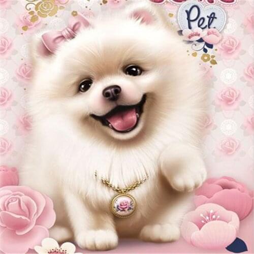 Pet Cartoon Animal Printed Canvas 11CT Cross Stitch Full Kit Embroidery DMC Threads work Painting Sewing Craft Mulina