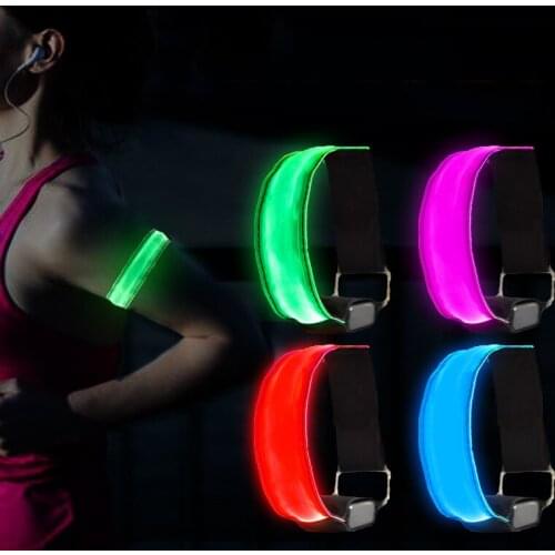 Outdoor Sports Night Running Armband Led Light Safety Belt Arm Leg Warning Wristband Cycling Bike Bicycle Party