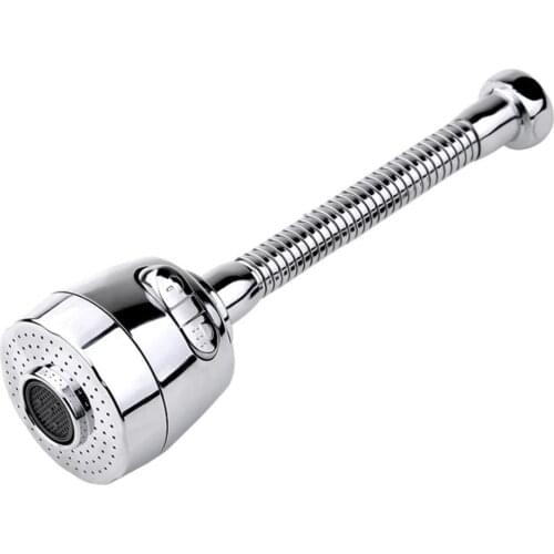 Faucet Filter Nozzle Stanless Steel&ABS Rotatable Water Saving Splash-proof Universal Kitchen Shower Extension Device