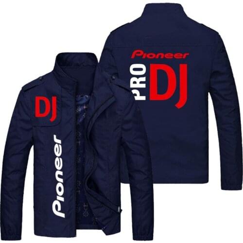 New printed mens clothing Casual fashion club service Stand-up thin collar sports jacket 2021 spring and autumn mens jackets