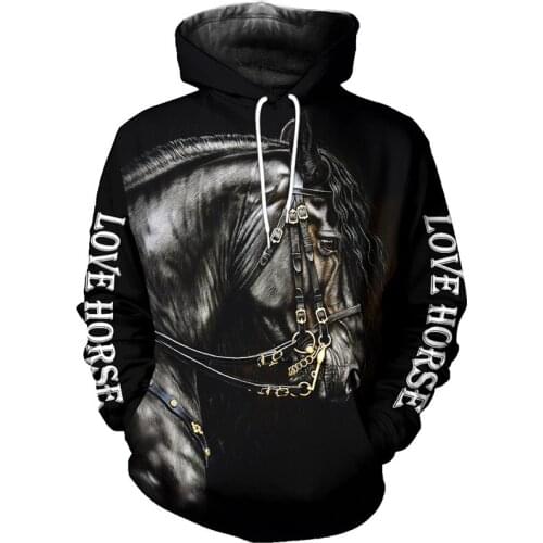 New hot sale Men women beautiful horse racing limited edition 3d zipper hoodies long sleeve Sweatshirts jacket pullover Hoodies