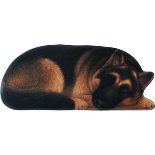 New Big 3D Pet Dog Floor Rug Irregular Doormat for Entrance Mats Anti-slip Floor Mat Kitchen Bath Mat Animal Printed Carpets