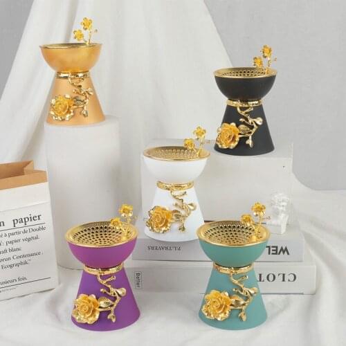 Arab Alloy Aromatherapy Furnace Decoration Crafts Incense Furnace Metal Crafts Home Decoration Accessories for Living Room
