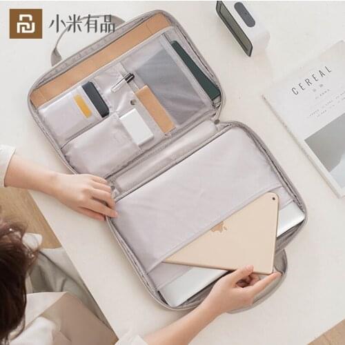 Laptop Notebook Bag 13 Inch Large Capacity Handbag Waterproof For Macbook Ipad Computer Travel Bag From Xiaomi Youpin