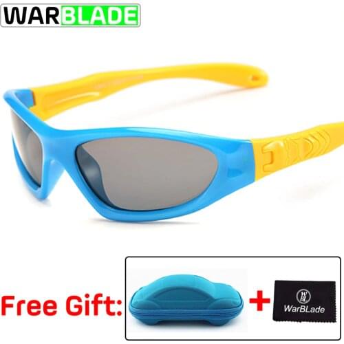 Cycling Eyewear TAC Flexible Kids Sunglasses Polarized Boy Girl Child Sport Sun Glasses 100%UV Goggles Gafas De Sol With Case