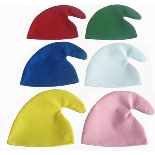 1Pcs Christmas Hat Elves Hat Show Props for Adults Children Colorful Hats Halloween Christmas Party Decoration