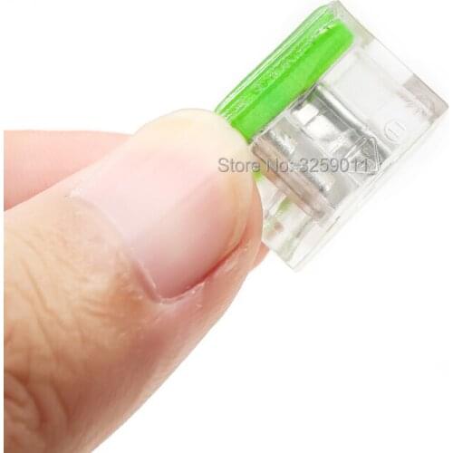 500 pieces/lot) Quick Wire Connector 3 pin Cable Terminal Block Connector PC-253 PC253-CL PC253X-CL transparent 22-12 AWG green