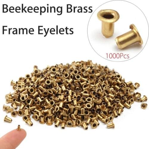 1000pcs/lots New Beekeeping Brass Frame Eyelets Set for Beekeeper Bee Equipment Tool