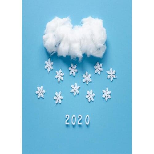 2020 New Year Cloud Star Vinyl Photography Backgrounds for Photo Studio Photo Backdrops Photobooth Shoot Photophone Props