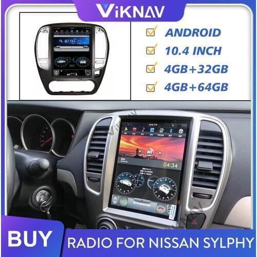 Android Car Radio for NISSAN SYLPHY 2005-2010 2011 2012 2013 2014 Auto Stereo Receiver Multimedia Player GPS Tape Recorder FM
