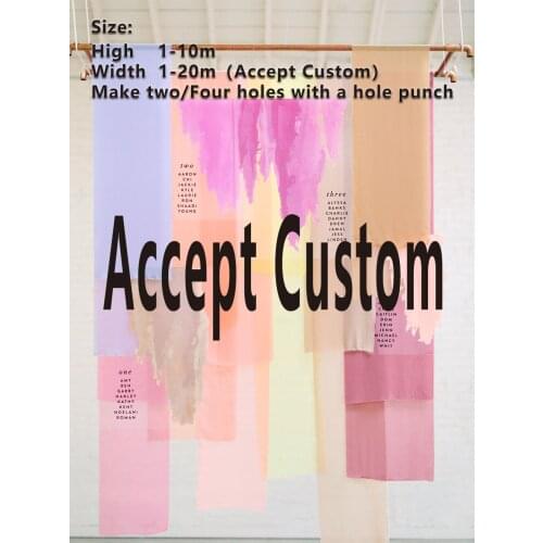Big Size transparent fabric print flag banners for Exhibotion accept Custom