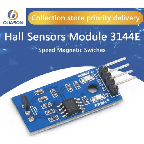 Hall Sensors Module 3144E 4pin Hall Switch Speed Magnetic Swiches Speed Counting Sensor Module For Arduino Smart Car