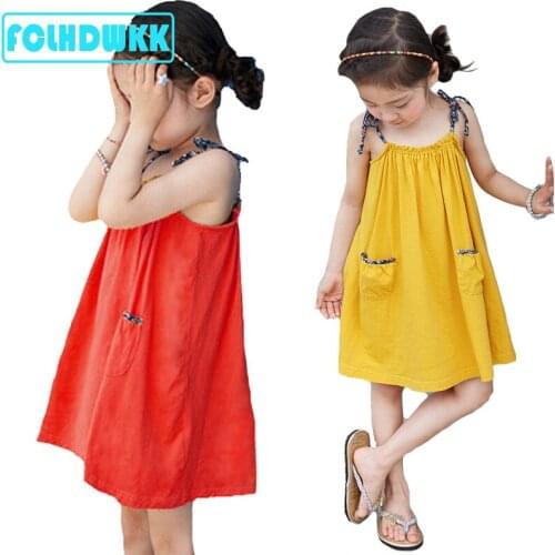 2018 Children Party Dresses For Girls Clothes Princess Stripe Kids Dress 8 Color Baby Girls Dress Summer 2 3 4 5 6 7Year Holiday