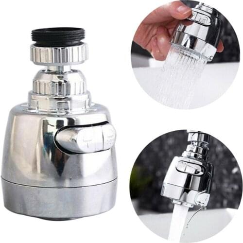 Flexible Faucet Sprayer Extender Bendable Kitchen Sink Tap Rotary Filter Head