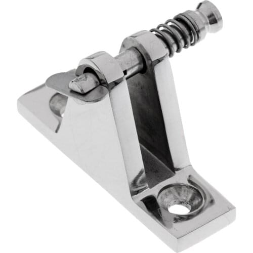 Deck Hinge Mount With Quick Release Pin Bimini Top Boat Stainless Steel