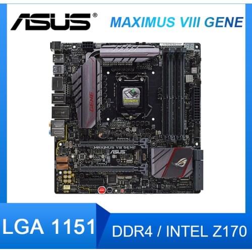 For ASUS MAXIMUS VIII GENE original motherboard LGA 1151 Intel Z170 DDR4 USB2.64GB PCI-E 3.0 M8G Micro ATX desktop motherboard