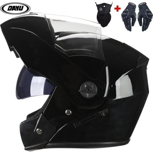 2021 Motorcycle full face helmet Modular Dual Lens DOT casco casque casque motorbike helmet for women comprehensive for man