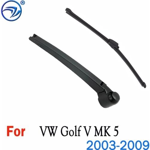 Wiper 13" Rear Wiper Blade & Arm Set Kit For VW Golf V MK 5 2003-2009 Variant Windshield Windscreen Rear Window
