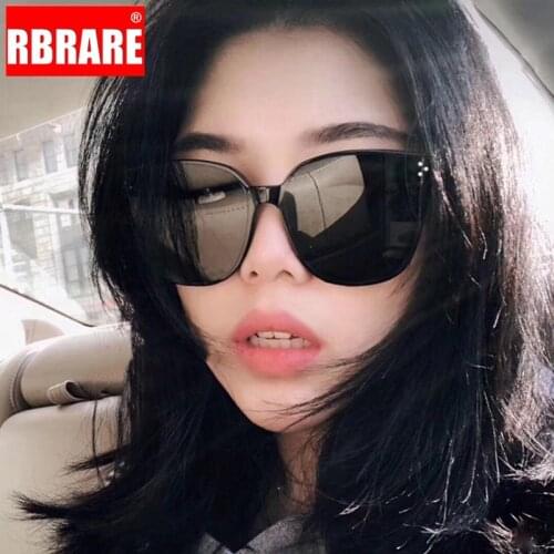RBRARE Classic Rice Nail Sunglasses Women Vintage Square Large Frame Sun Glasses Street Beat Shopping Driving Mirror Eyewear