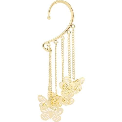 One Pair Fashion Pearl Ear Cuff Bohemia C Shaped No Piercing Simulated Pearls Earcuffs Clip Earrings for Women Wedding Jewelry