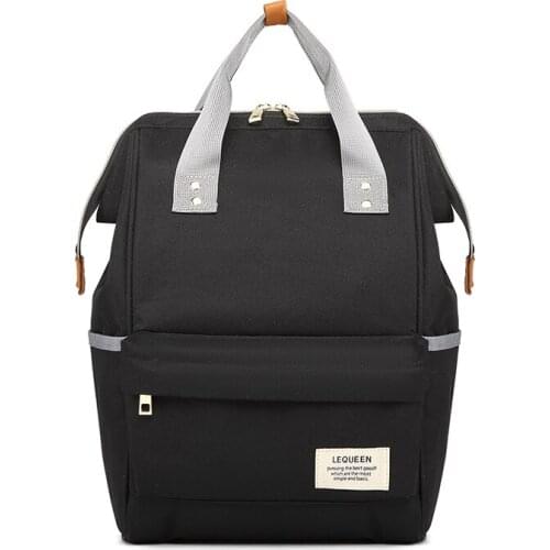 Lequeen Mummy Maternity Nappy Bag solid color Large Capacity Baby Bag Travel Backpack Designer Nursing Bag LPB19