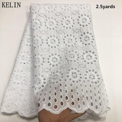 Swiss voile lace in switzerland cotton swiss lace fabric african lace fabric 2.5yards nigerian lace fabric for dress CP011