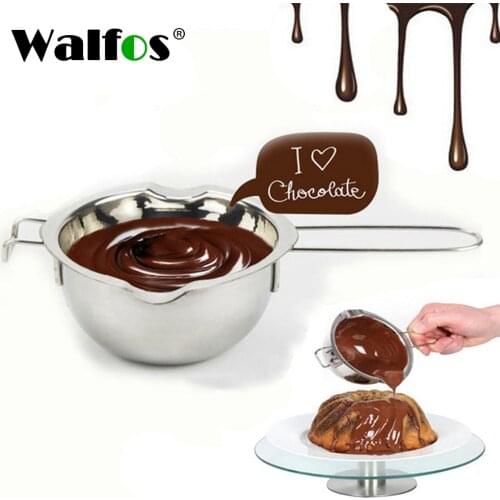 WALFOS 304 Doble Stainless Steel Universal Boiler Insert Chocolate Fondant Caramel Melt Bowl Butter Pot Pan Baking Cheese Heatin