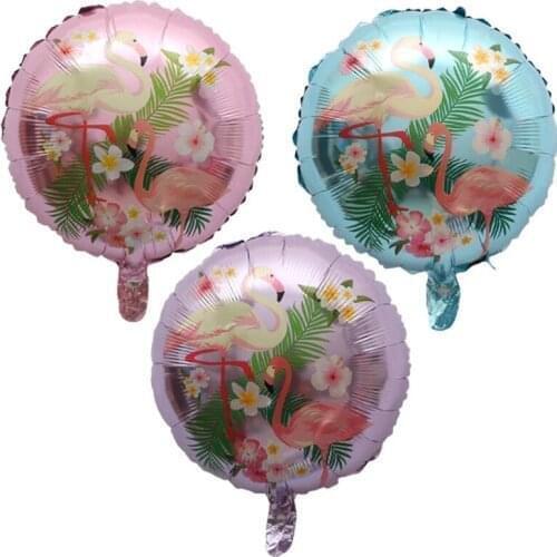10pcs 18inch Flamingo Foil Balloons Kids Toys Inflatable Helium Balloon Happy Birthday Party Supplies Wedding Decoration Globos